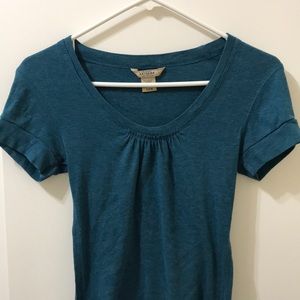 Arizona scoop neck teal tee - size small